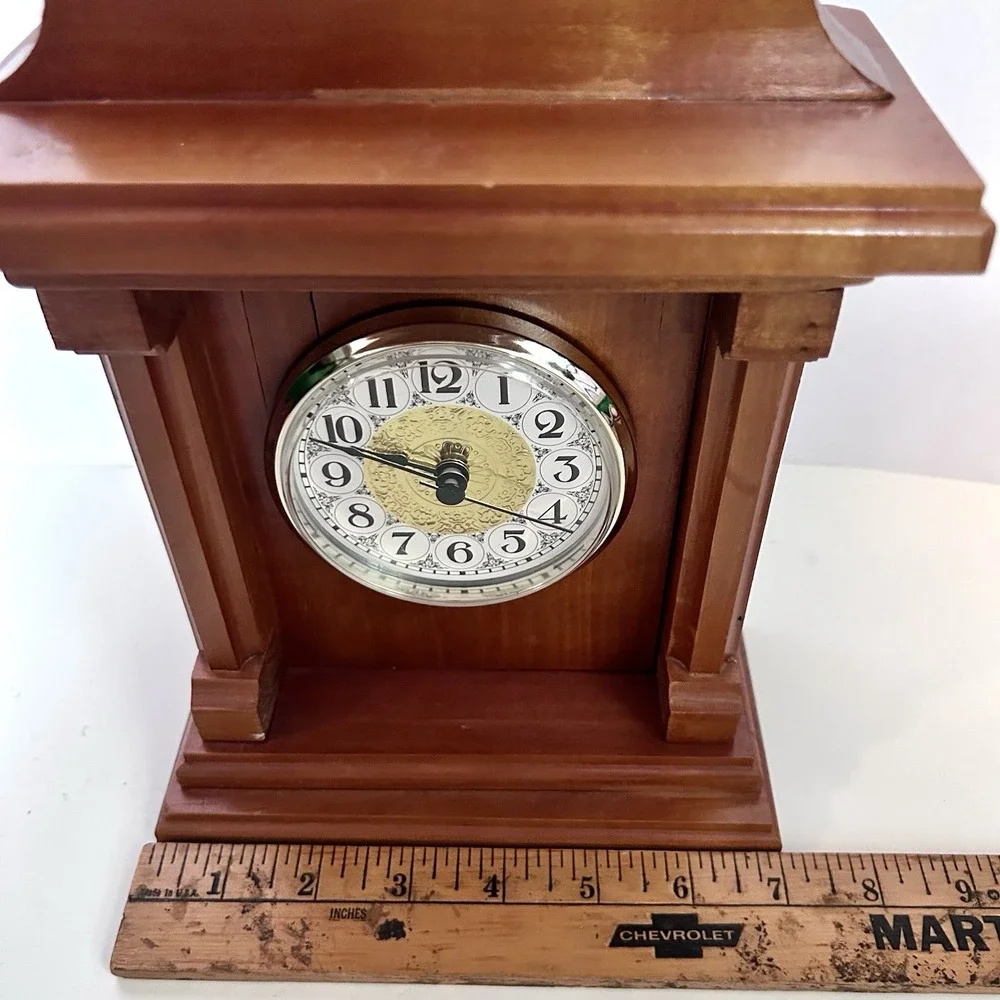 Vintage Mantel Clock From West Virginia Home Support Beam 100 Yr Old